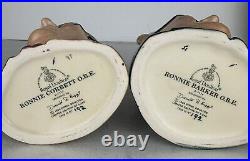 Royal Doulton jugs RONNIE CORBETT and RONNIE BARKER D7113 & D7114 (Ltd. Ed.)