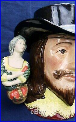 Royal Doulton large double handled character jug KING CHARLES 1st LTD EDT D6917