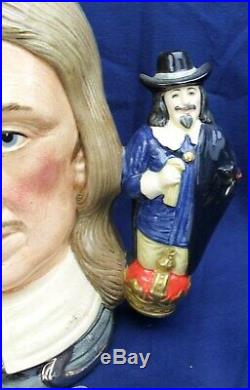 Royal Doulton large double handled character jug OLIVER CROMWELL LTD EDT D6968