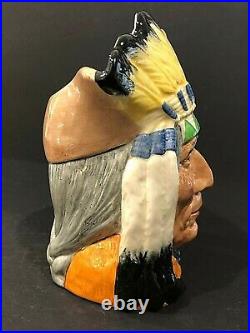Royal Doulton'north American Indian' Colourway D6786 1987 Large Character Jug