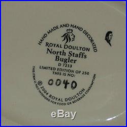 Royal Doulton small character jug Ltd Ed North Staffordshire Bugler D7213