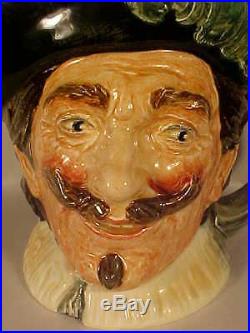Royal doulton large character jug cavalier with goatee circa 1940