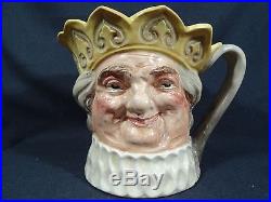 Royal doulton large character jug yellow crown old king cole circa 1938