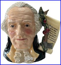 SCARCE Royal Doulton George Washington D6965 Large Character Jug LIMITED EDTN
