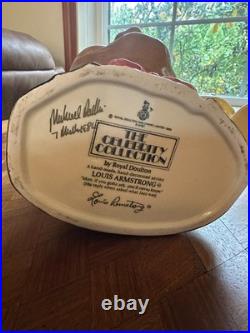 Signed Royal Doulton Toby Jug Large Louis Armstrong