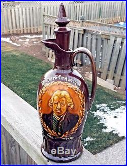 Sir Richard Arkwright Royal Doulton Kingsware Dewars Whiskey Decanter Flask Jug