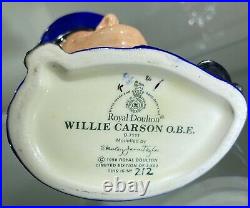 Small Royal Doulton Character Jug Willie Carson D7111