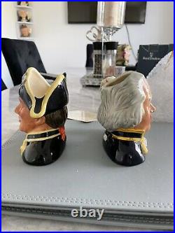 Small Size Pair Of Doulton Character Jugs Captain Bligh & Fletcher Christian