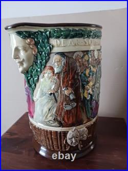 Superb Royal Doulton William Shakespeare Jug by Charles Noke. 27cm. C1933