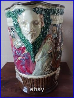 Superb Royal Doulton William Shakespeare Jug by Charles Noke. 27cm. C1933