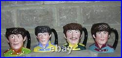 The Beatles Set Of 4 Royal Doulton Character Jugs