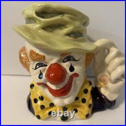 The Clown Character Toby Jug D6834 By Royal Doulton RARE COLLECTIBLE GIFT