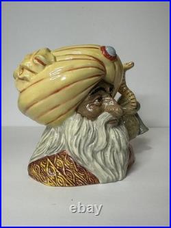 The Snake Charmer Royal Doulton D6912 Large Character Toby Jug Mug 1991 with COA
