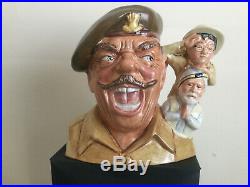 Toby jug. Don Astle. Windsor Davies. Not Chaplin. Laurel and hardy. Army. WWII. TV