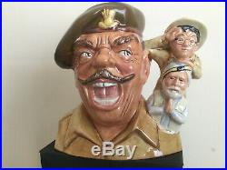 Toby jug. Don Astle. Windsor Davies. Not Chaplin. Laurel and hardy. Army. WWII. TV