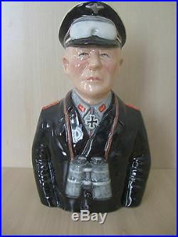 Toby jug. Erwin Rommel and OTHERS. RARE. Militatry. Not Royal doulton. Not churchill