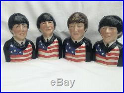 Toby jugs. Beatles FAB 4. Cd. Beatles figures