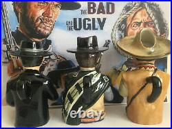 Toby jugs. The Good The Bad and The Ugly. Clint Eastwood. Cowboy. Western. Movie