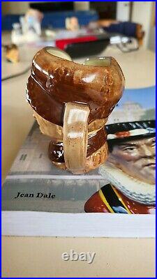 Two Rare Royal Doulton Brown Pearly Boy Character Jugs Small And Miniature 1947