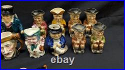 VTG Doultonville Big Collection Royal Doulton England Toby Jugs Lot of 50 Items