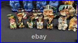 VTG Doultonville Big Collection Royal Doulton England Toby Jugs Lot of 50 Items