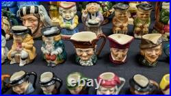VTG Doultonville Big Collection Royal Doulton England Toby Jugs Lot of 50 Items