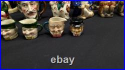 VTG Doultonville Big Collection Royal Doulton England Toby Jugs Lot of 50 Items