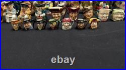 VTG Doultonville Big Collection Royal Doulton England Toby Jugs Lot of 50 Items