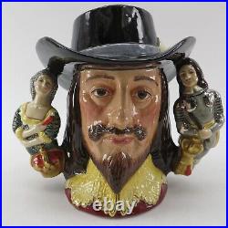 VTG KING CHARLES I Royal Doulton D 6917 Large Ltd Ed Character Toby Jug 1992 CoA