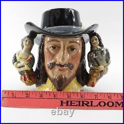 VTG KING CHARLES I Royal Doulton D 6917 Large Ltd Ed Character Toby Jug 1992 CoA