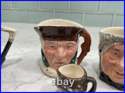 VTG Royal Doulton Ceramic Toby Character Jug Man Lot Of 8
