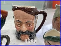 VTG Royal Doulton Ceramic Toby Character Jug Man Lot Of 8