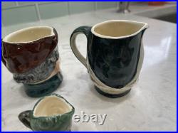 VTG Royal Doulton Ceramic Toby Character Jug Man Lot Of 8