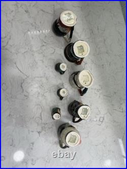 VTG Royal Doulton Ceramic Toby Character Jug Man Lot Of 8