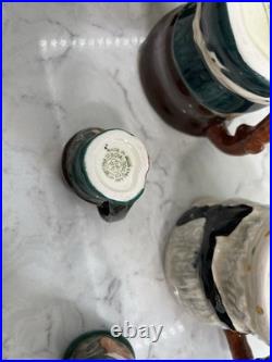 VTG Royal Doulton Ceramic Toby Character Jug Man Lot Of 8