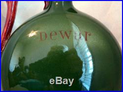 Very RARE Royal Doulton GREEN Kingsware Monarch Of The Glen Dewars Flask Jug