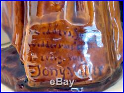Very RARE Royal Doulton Kingsware TONY WELLER Figural Bottle Flask Jug Flagon