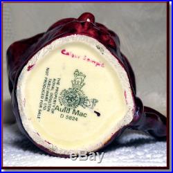 Very Rare Flambé Royal Doulton Auld Mac Toby Jug Flambe Color Sample Glaze Trial