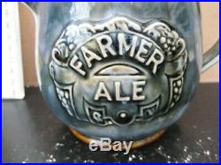 Very Rare Royal Doulton Advertising Pub Beer Jug Farmer Ale Style Winch