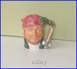 Very Rare Royal Doulton Miniature Lumberjack Character Jug Excellent Condition