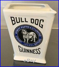 Vintage 1920's Bull Dog Guinness Stout Advertising Bar Jug Royal Doulton