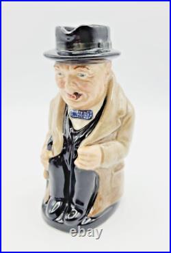 Vintage 1940 Royal Doulton 5½ Winston Churchill Prime Minister Jug