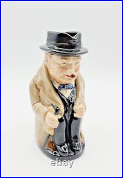 Vintage 1940 Royal Doulton 5½ Winston Churchill Prime Minister Jug