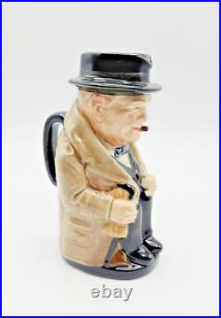 Vintage 1940 Royal Doulton 5½ Winston Churchill Prime Minister Jug