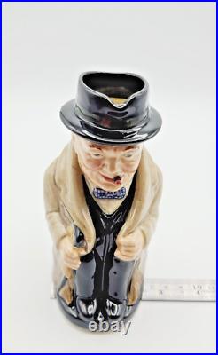 Vintage 1940 Royal Doulton 5½ Winston Churchill Prime Minister Jug