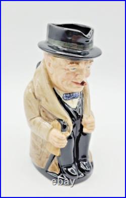 Vintage 1940 Royal Doulton 5½ Winston Churchill Prime Minister Jug