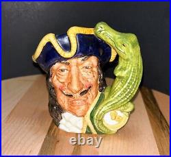 Vintage 1964 Captain Hook Royal Doulton porcelain Toby Jug D6601 Handpainted