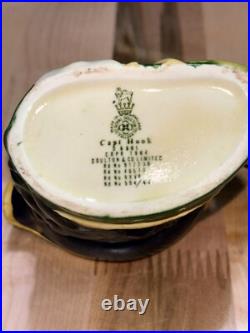 Vintage 1964 Captain Hook Royal Doulton porcelain Toby Jug D6601 Handpainted