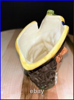 Vintage 1964 Captain Hook Royal Doulton porcelain Toby Jug D6601 Handpainted