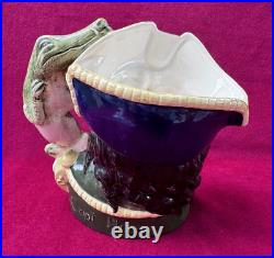 Vintage 1964 Royal Doulton Character LARGE Jug 7 1/2 Capt. Hook #D6597 RARE